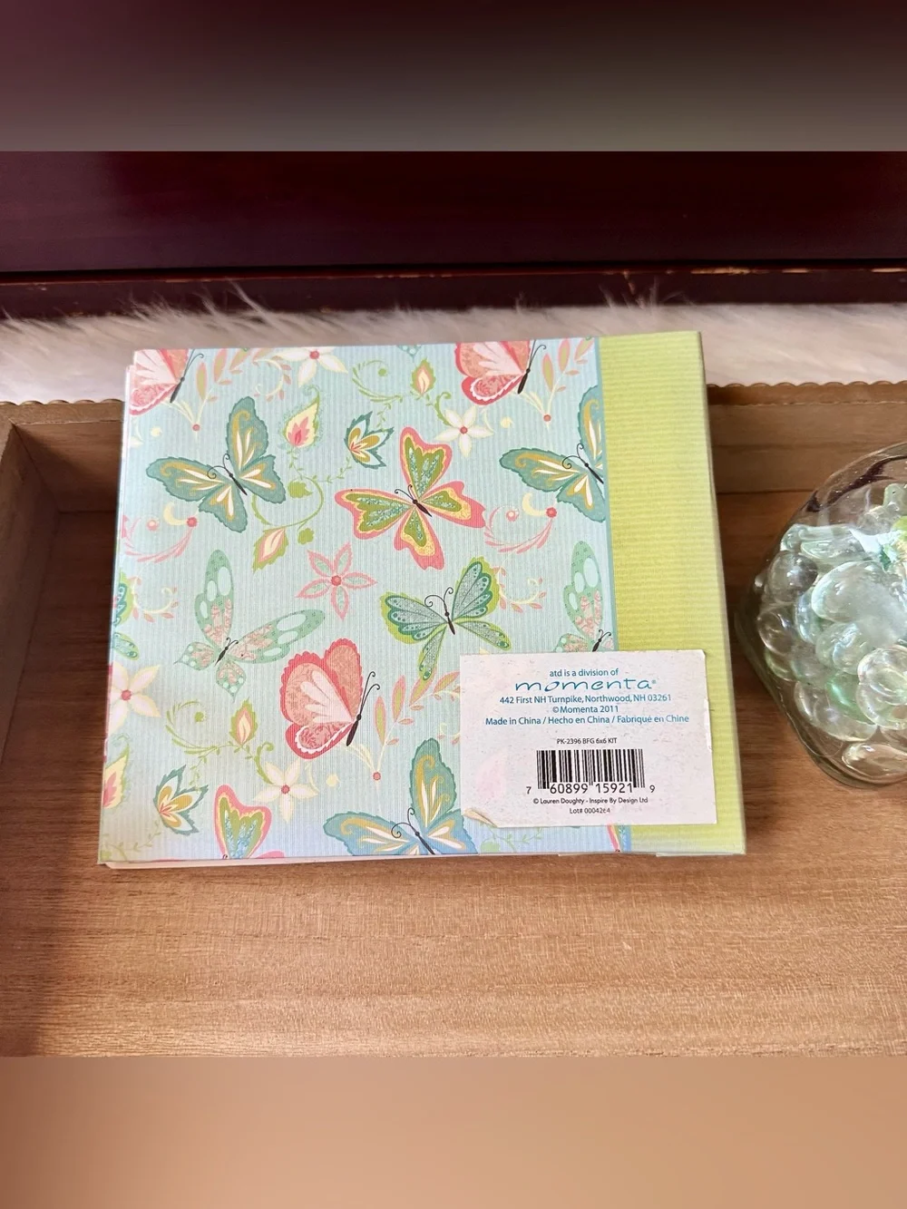 Momenta ATD 6x6 Scrapbook Album Kit Bundle Floral Butterfly Paper‎ Craft Set